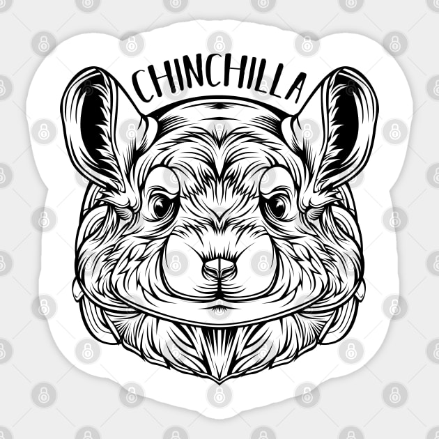 Chinchilla Sticker by Lumio Gifts